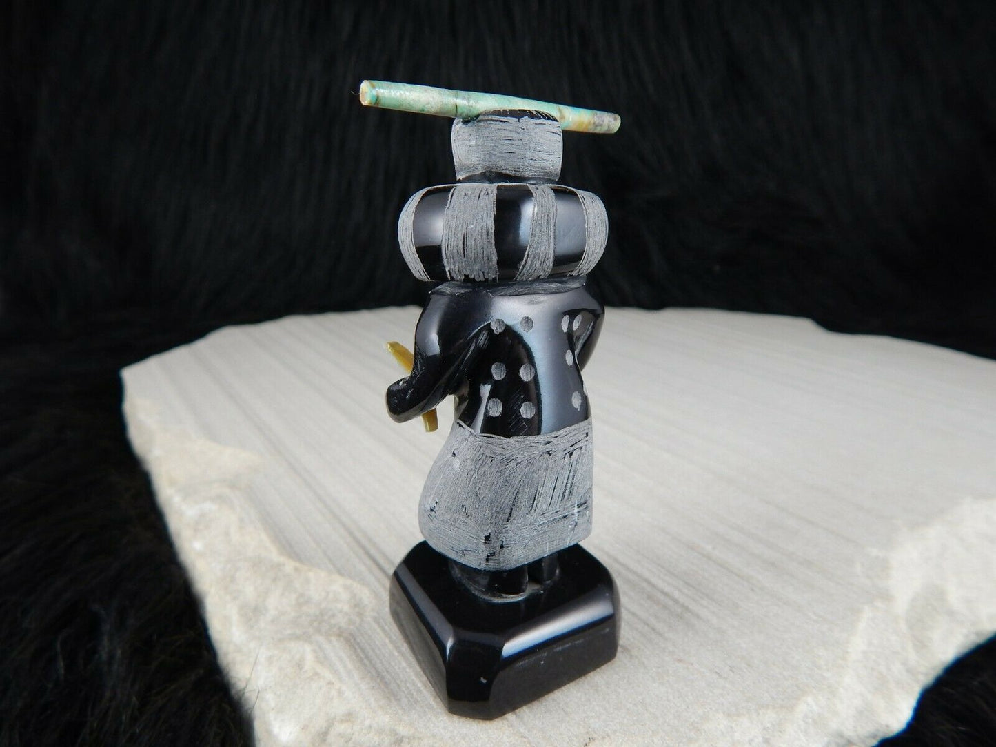 Dancer - Zuni Fetish - Russell Shack - Zuni Dancer Carving - Native American - High Lonesome Trading