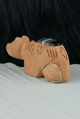 Bear Zuni Fetish Carving - Brandon Phillips - High Lonesome Trading