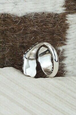 Turquoise & Sterling Silver Ring - Etta Belin - Size 7.75