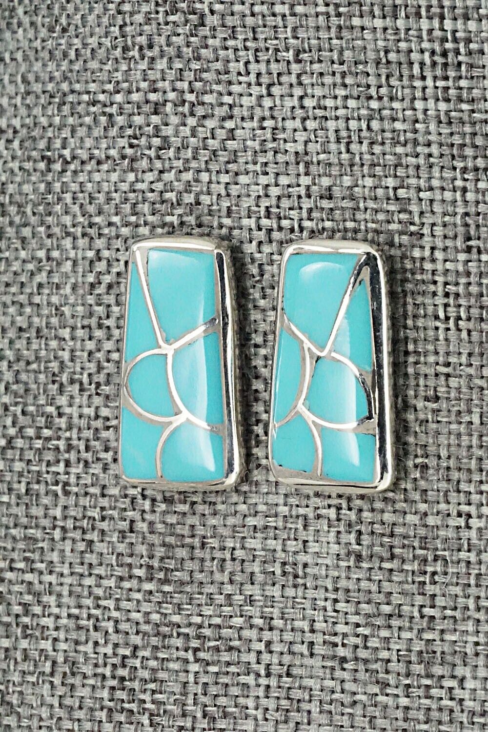 Turquoise & Sterling Silver Earrings - Orena Leekya