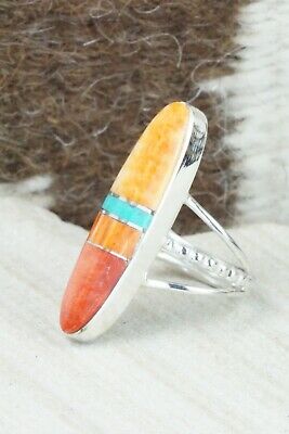 Spiny Oyster & Sterling Silver Ring - Harold Smith - Size 7.5
