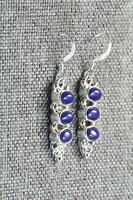 Lapis & Sterling Silver Earrings - Gary Shorty