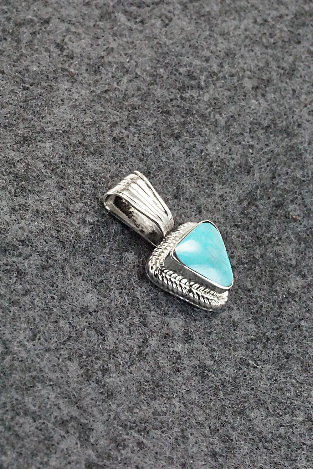 Turquoise and Sterling Silver Pendant - Sadie Jim