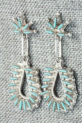 Turquoise & Sterling Silver Earrings - Rena Cachini