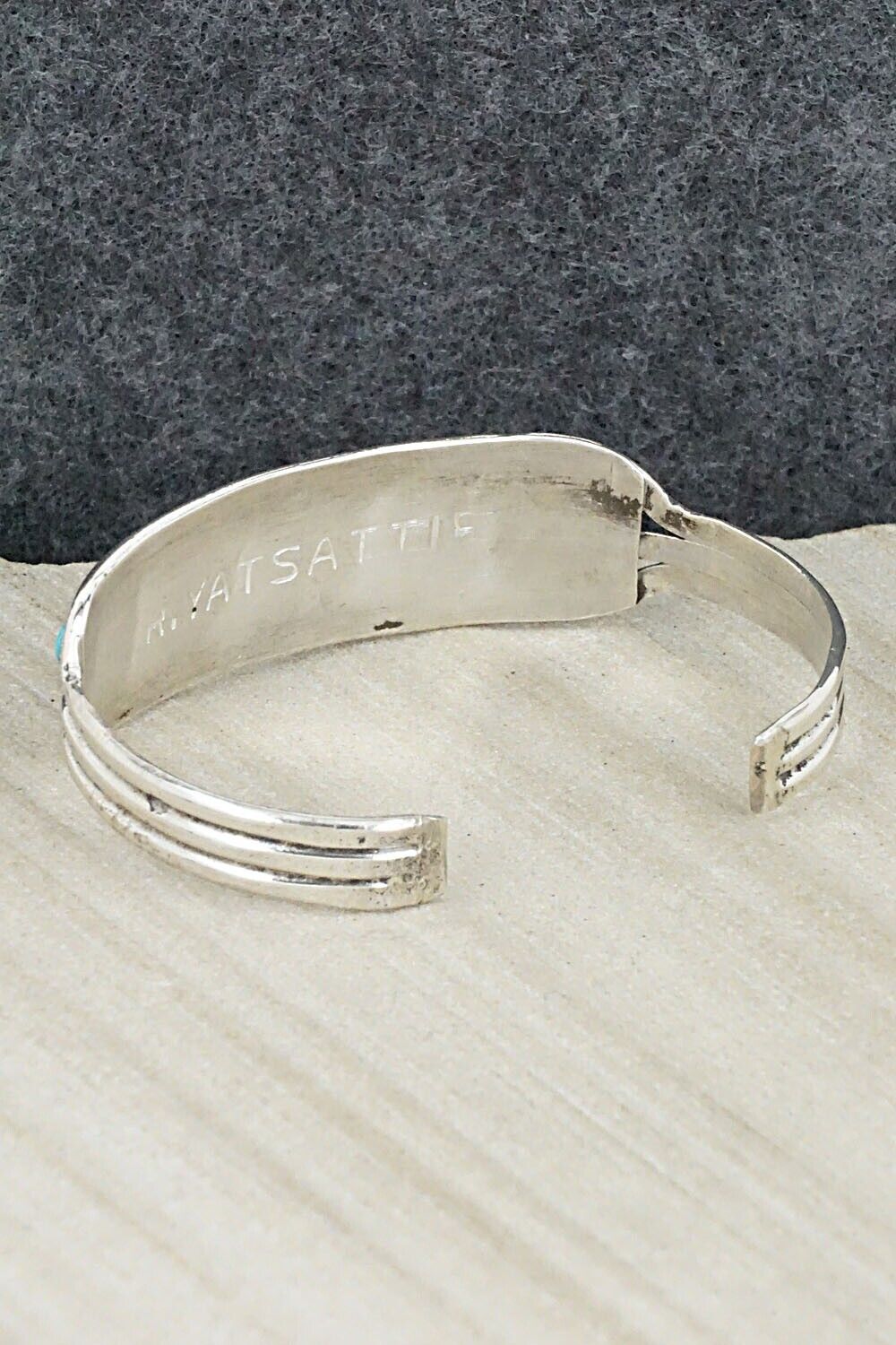 Turquoise & Sterling Silver Bracelet - Ronald Yatsattie