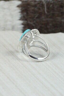 Turquoise & Sterling Silver Ring - Samuel Yellowhair - 7.5