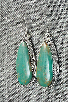 Turquoise & Sterling Silver Earrings - Sharon McCarthy