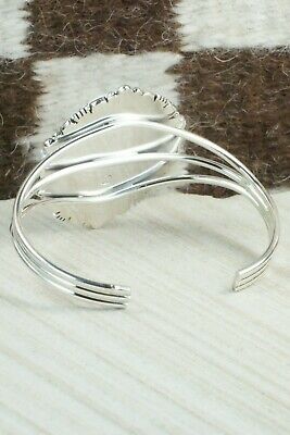 White Buffalo and Sterling Silver Bracelet - Daniel Benally