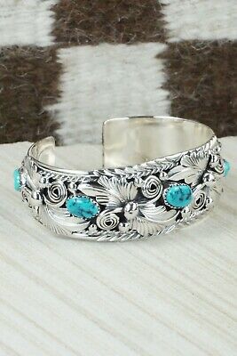 Turquoise & Sterling Silver Bracelet - Henry Attakai