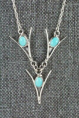 Turquoise & Sterling Silver Necklace - Verley Betone - High Lonesome Trading