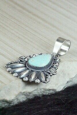 Turquoise and Sterling Silver Pendant - Derrick Gordon