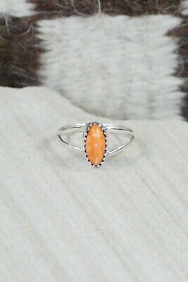 Spiny Oyster & Sterling Silver Ring - Robert Martinez - Size 7
