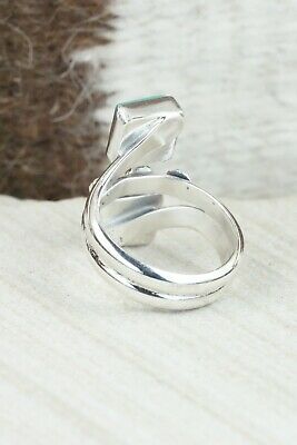 Turquoise & Sterling Silver Ring - Bobby Platero - Size 7.25