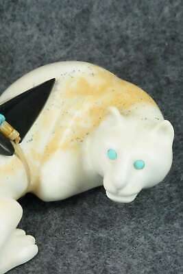 Mountain Lion Zuni Fetish Carving - Albert Eustace