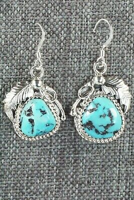 Turquoise & Sterling Silver Earrings - Roberta Begay