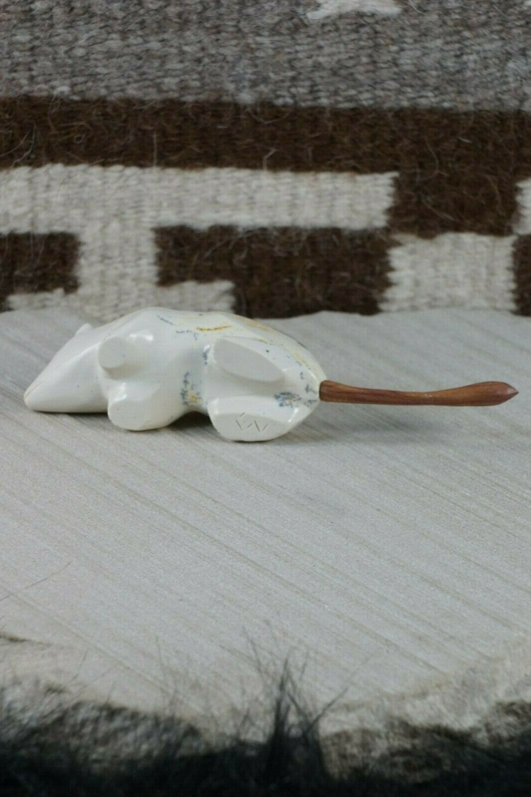Mouse Zuni Fetish Carving - Enrike Leekya - High Lonesome Trading