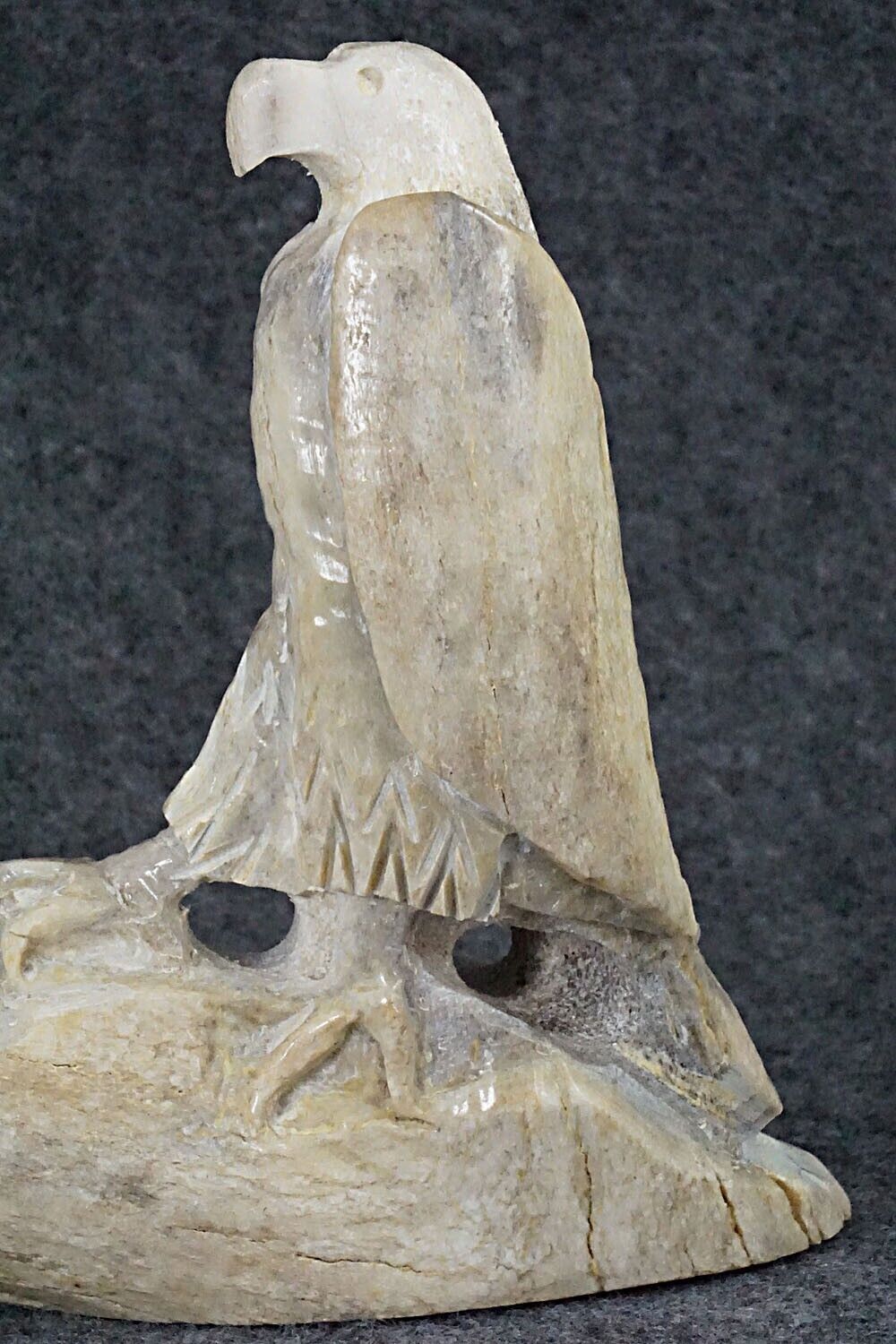 Eagle With Rabbit Zuni Fetish Carving - Allison White