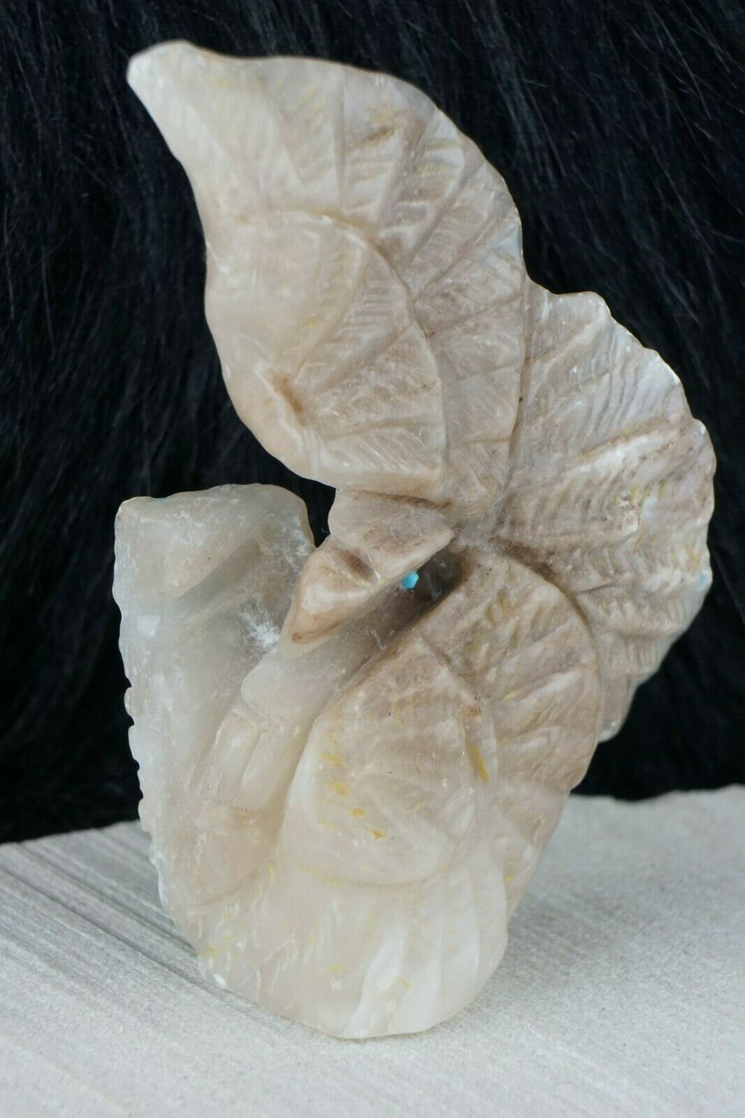 Eagle Zuni Fetish Carving - Jerrold Lahaleon - High Lonesome Trading