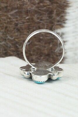 Turquoise & Sterling Silver Ring - Priscilla Reeder - Size 8