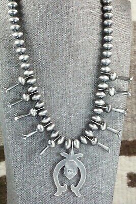 Turquoise & Sterling Silver Squash Blossom - Presley Haley - High Lonesome Trading