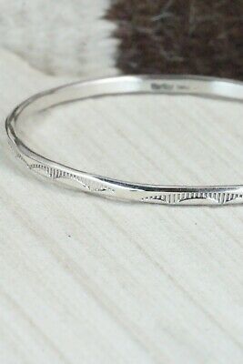 Sterling Silver Bangle Cuff - Elaine Tahe