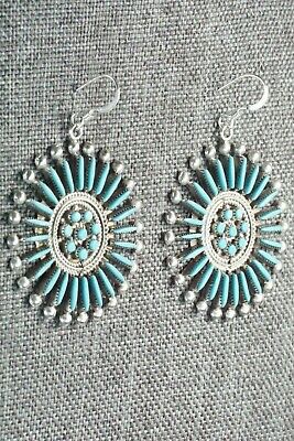 Turquoise & Sterling Silver Earrings - Iva Booqua