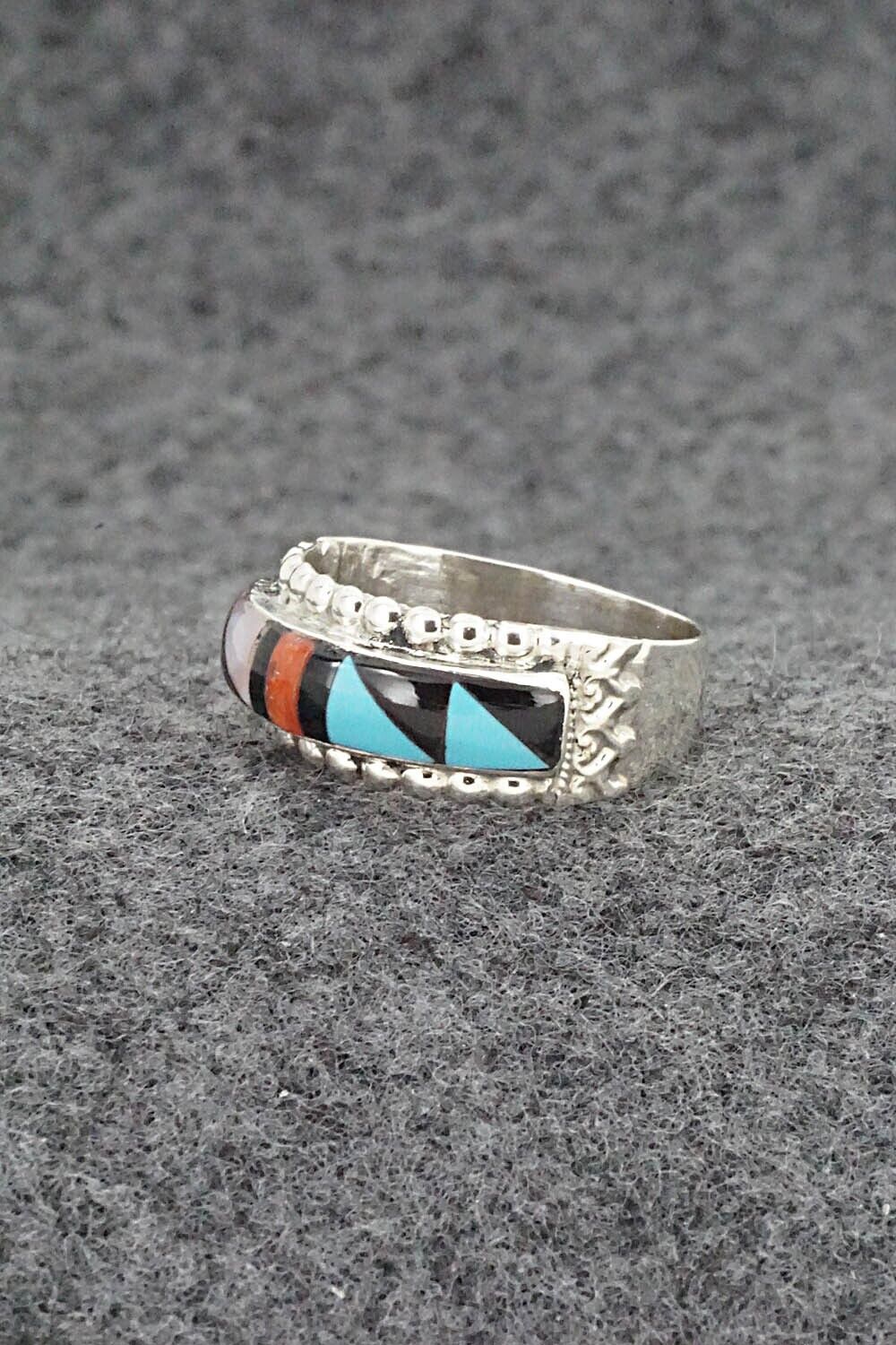 Multi Stone & Sterling Silver Ring - Rebecca Sheyka - Size 7.25