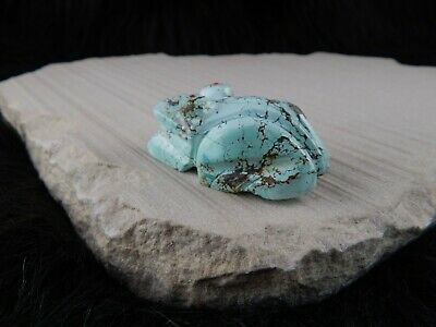 Frog Zuni Fetish Carving - Louise Ponchuella - High Lonesome Trading