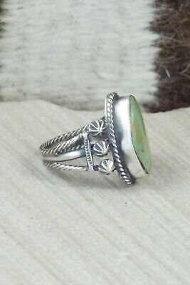 Turquoise & Sterling Silver Ring - Samuel Yellowhair - Size 5.5