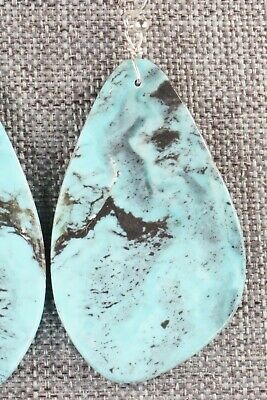 Turquoise & Sterling Silver Earrings - Ella Mae Garcia