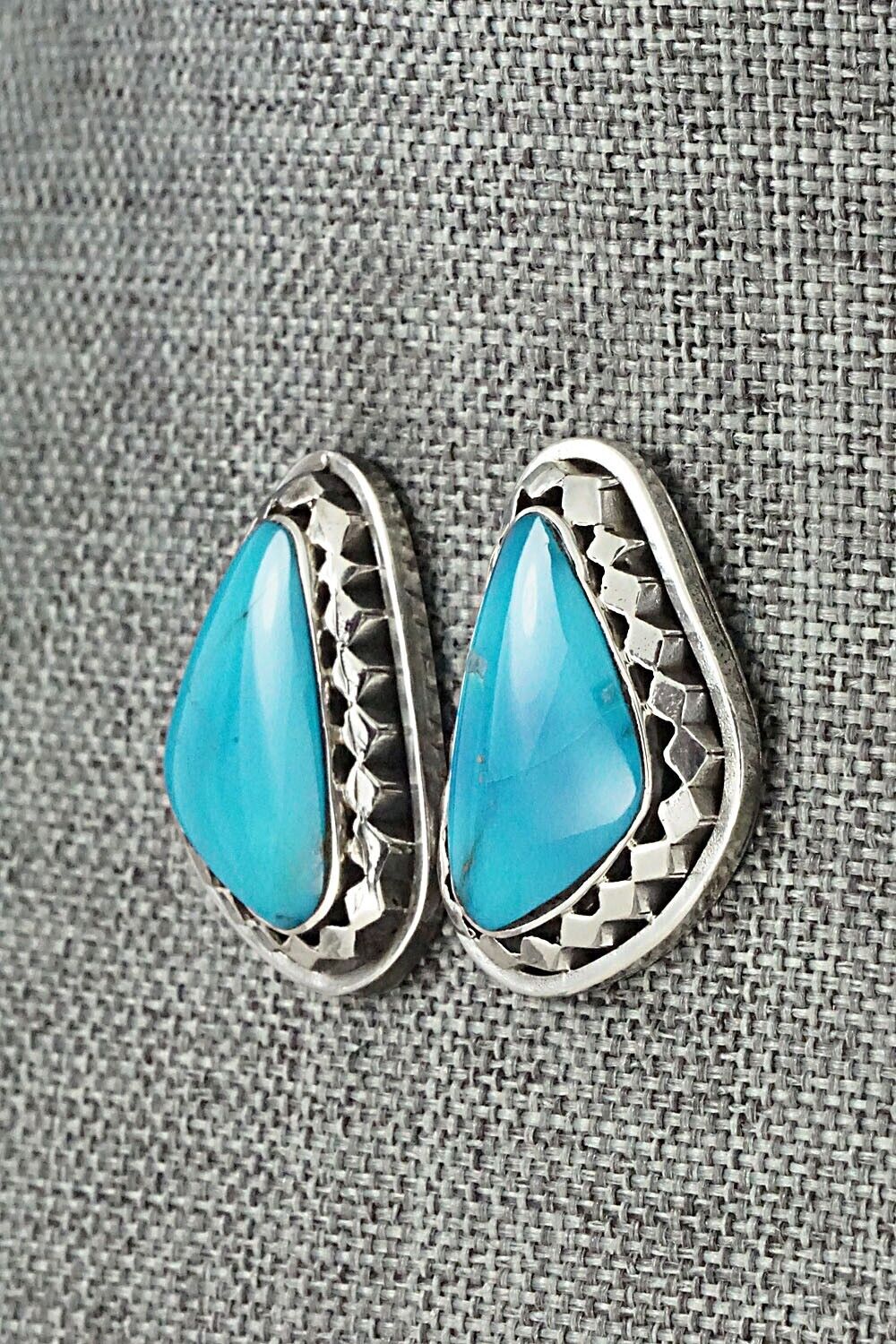 Turquoise and Sterling Silver Earrings - Sharon McCarthy