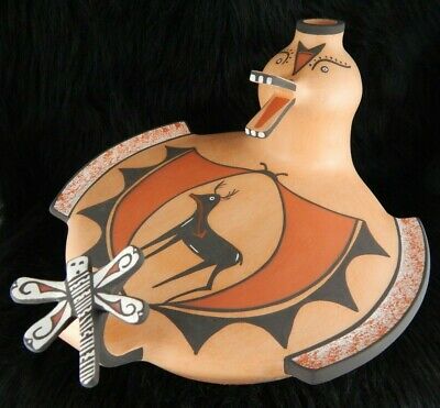 Zuni Duck Pottery - Agnes Peynetsa - Zuni Handmade Pottery - Native American - High Lonesome Trading