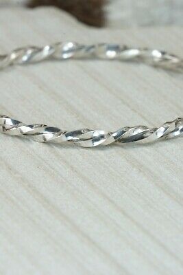Sterling Silver Bangle - Elaine Tahe