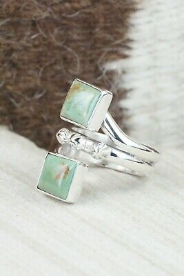 Turquoise & Sterling Silver Ring - Bobby Platero - Size 7.5