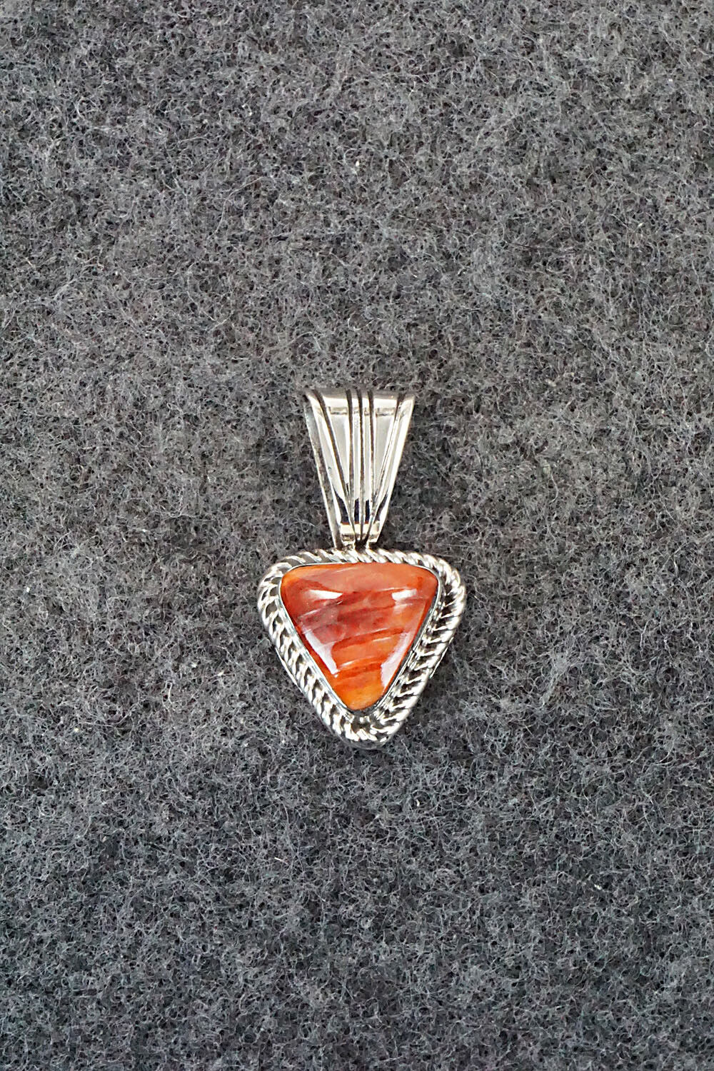 Spiny Oyster and Sterling Silver Pendant - Sadie Jim