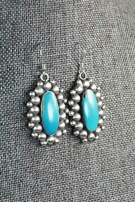 Turquoise & Sterling Silver Earrings - Freida Martinez