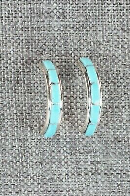 Turquoise & Sterling Silver Earrings - Antonio Duran
