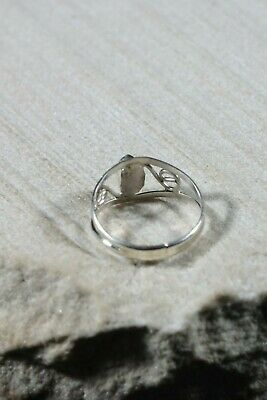 Navajo Turquoise and Sterling Silver Ring - Judy Lincoln - Size 1 - High Lonesome Trading