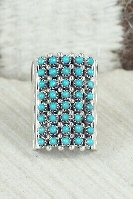 Turquoise & Sterling Silver Ring - Stephen Haloo - Size 7