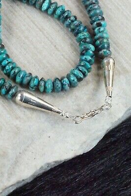 Turquoise & Sterling Silver Necklace - Navajo