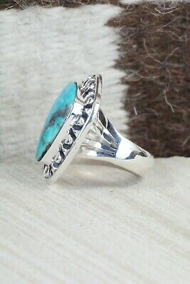 Turquoise & Sterling Silver Ring - Jimson Belin - Size 7