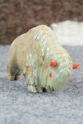 Buffalo Zuni Fetish Carving - Andres Quandelacy
