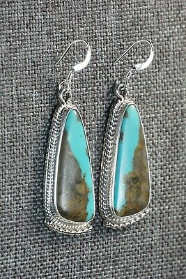 Navajo Turquoise & Sterling Silver Earrings - Sharon McCarthy