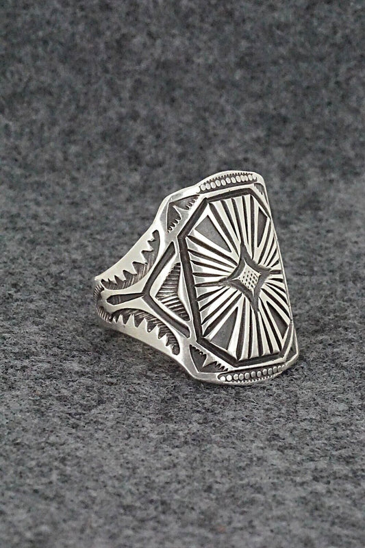 Sterling Silver Ring - Calvin Martinez - Size 9.5