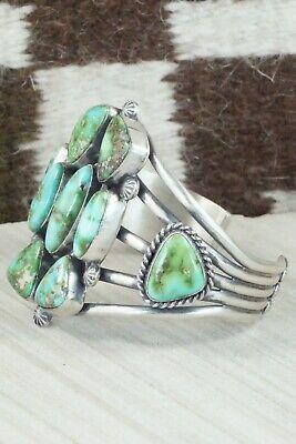 Turquoise & Sterling Silver Bracelet - Raymond Delgarito - High Lonesome Trading