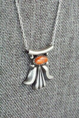Spiny Oyster & Sterling Silver Necklace - Sharon McCarthy