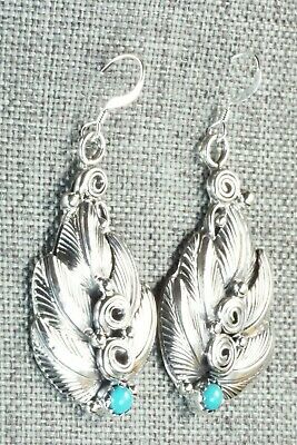 Turquoise & Sterling Silver Earrings - Darrell Morgan