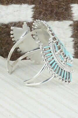 Turquoise & Sterling Silver Bracelet - Cordelia Waatsa