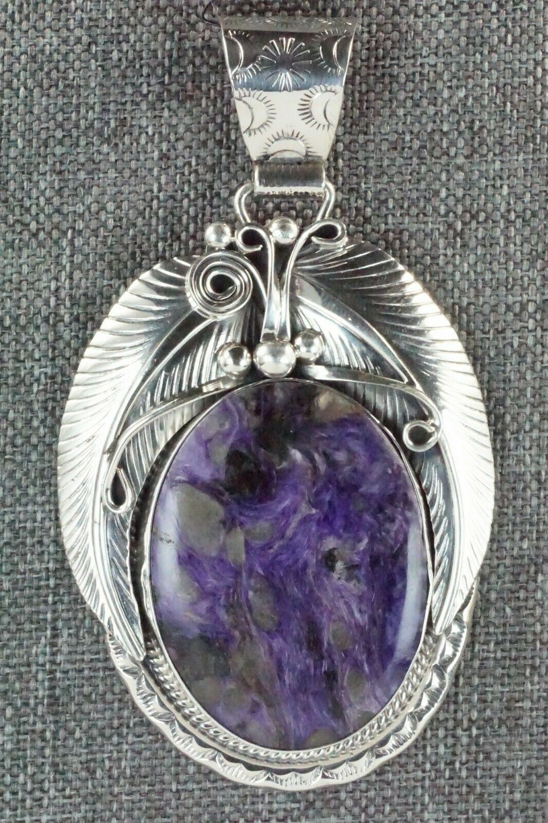 Charoite & Sterling Silver Pendant - Davey Morgan