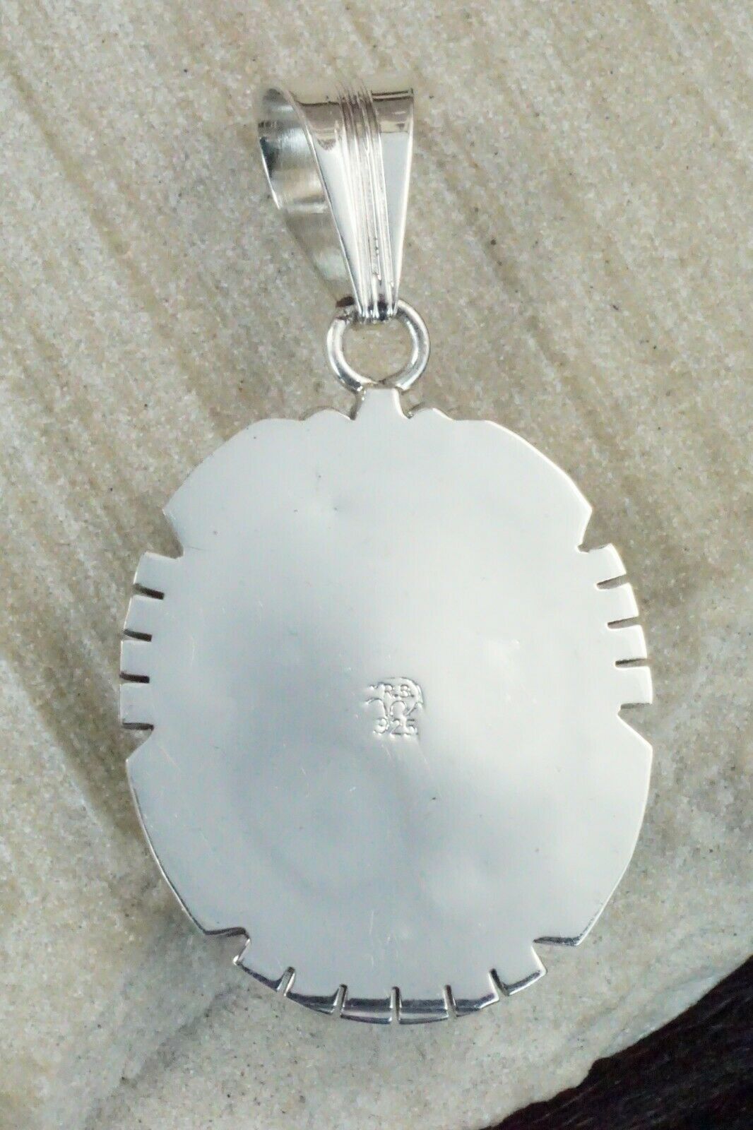 Turquoise & Sterling Silver Pendant - Samuel Yellowhair